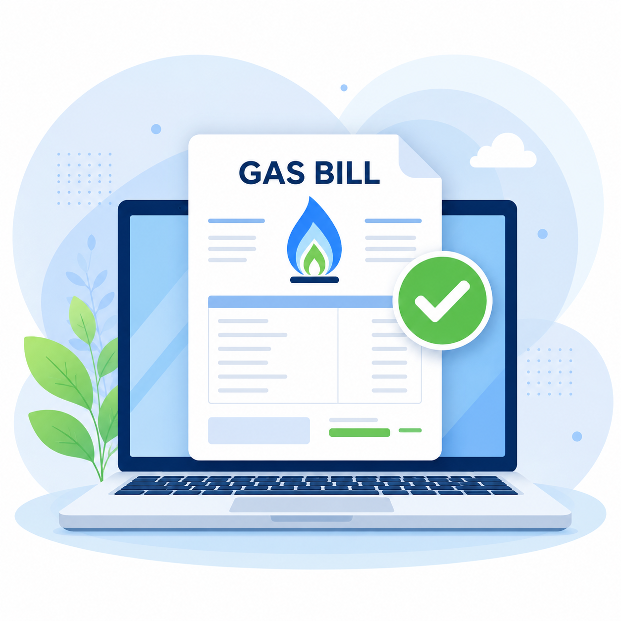 Gas bill online check showing the 11-digit SNGPL consumer number printed as Account ID